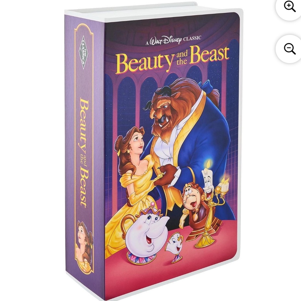 Disney Beauty and the Beast Classic VHS Boxed Silk Touch Throw, 50" x 70"